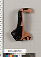 Terracotta fragment of a kylix (drinking cup), Terracotta, Greek, Attic