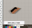 Terracotta fragment of a kylix (drinking cup), Terracotta, Greek, Attic