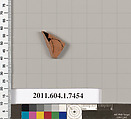 Terracotta fragment of a kylix (drinking cup), Terracotta, Greek, Attic