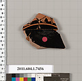 Terracotta fragment of a kylix (drinking cup), Terracotta, Greek, Attic