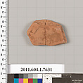 Terracotta fragment of a kylix (drinking cup), Terracotta, Greek, Attic