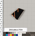 Terracotta fragment of a kylix (drinking cup), Terracotta, Greek, Attic