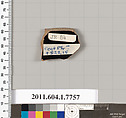 Terracotta fragment of a kylix (drinking cup), Attributed to the Boot Painter ? [DvB], Terracotta, Greek, Attic