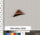 Terracotta fragment of a kylix (drinking cup), Terracotta, Greek, Attic