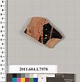 Terracotta fragment of a kylix (drinking cup), Terracotta, Greek, Attic