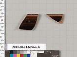 Terracotta rim fragments of kylikes (drinking cups), Terracotta, Greek, Attic
