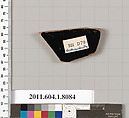 Terracotta fragment of a kylix (drinking cup), Attributed to the Euergides Painter [DvB], Terracotta, Greek, Attic