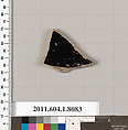 Terracotta fragment of a kylix (drinking cup), Terracotta, Greek, Attic