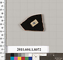 Terracotta fragment of a kylix (drinking cup), Terracotta, Greek, Attic