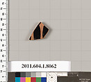Terracotta fragment of a kylix (drinking cup), Terracotta, Greek, Attic
