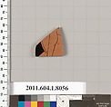 Terracotta fragment of a kylix (drinking cup), Terracotta, Greek, Attic