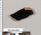 Terracotta fragment of a kylix (drinking cup), Terracotta, Greek, Attic