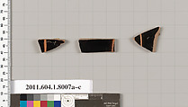 Terracotta fragments of kylikes (drinking cups), Terracotta, Greek, Attic