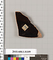 Terracotta fragment of a kylix (drinking cup), Terracotta, Greek, Attic