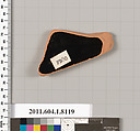 Terracotta fragment of a kylix (drinking cup), Terracotta, Greek, Attic