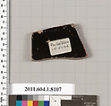 Terracotta fragment of a kylix (drinking cup), Terracotta, Greek, Attic