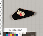 Terracotta fragment of a kylix (drinking cup), Terracotta, Greek, Attic