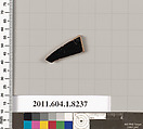 Terracotta fragment of a kylix (drinking cup), Terracotta, Greek, Attic