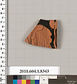Terracotta fragment of a kylix (drinking cup), Terracotta, Greek, Attic