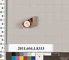 Terracotta fragment of a kylix (drinking cup), Terracotta, Greek, Attic