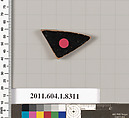 Terracotta fragment of a kylix (drinking cup), Terracotta, Greek, Attic