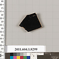 Terracotta fragment of a kylix (drinking cup), Terracotta, Greek, Attic