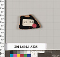 Terracotta fragment of a kylix (drinking cup), Terracotta, Greek, Attic
