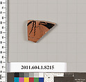 Terracotta fragment of a kylix (drinking cup), Terracotta, Greek, Attic