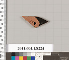 Terracotta fragment of a kylix (drinking cup), Terracotta, Greek, Attic