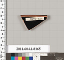 Terracotta rim fragment of a kylix (drinking cup), Terracotta, Greek, Attic