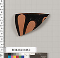 Terracotta rim fragment of a kylix (drinking cup), Attributed to Oltos [DvB], Terracotta, Greek, Attic