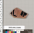 Terracotta fragment of a kylix (drinking cup), Terracotta, Greek, Attic