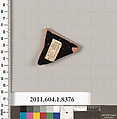 Terracotta fragment of a kylix (drinking cup), Terracotta, Greek, Attic