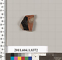 Terracotta fragment of a kylix (drinking cup), Terracotta, Greek, Attic