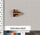 Terracotta fragment of a kylix (drinking cup), Terracotta, Greek, Attic