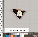 Terracotta fragment of a kylix (drinking cup), Terracotta, Greek, Attic