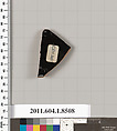 Terracotta fragment of a stemless kylix (drinking cup), Terracotta, Greek, Attic