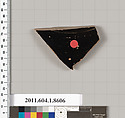 Terracotta fragment of a stemless kylix (drinking cup), Terracotta, Greek, Attic