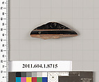 Terracotta fragment of a kylix (drinking cup), Terracotta, Greek, Attic
