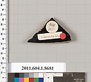 Terracotta fragment of a stemless kylix (drinking cup), Terracotta, Greek, Attic