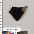 Terracotta fragment of a kylix (drinking cup), Terracotta, Greek, Attic