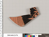 Terracotta fragment of a stamnos (jar), Terracotta, Greek, Attic