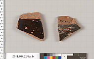 Terracotta fragments of a pot, Terracotta, Greek, Attic