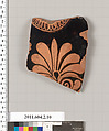 Terracotta fragment of a neck-amphora (jar), Terracotta, Greek, Attic