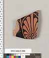 Terracotta fragment of a stamnos (jar), Terracotta, Greek, Attic