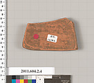 Terracotta fragment of a neck-amphora (jar), Terracotta, Greek, Attic