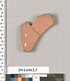 Terracotta fragment of a neck-amphora (jar), Terracotta, Greek, Attic