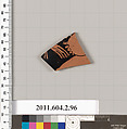 Terracotta fragment of a pelike (jar), Terracotta, Greek, Attic