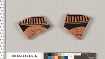 Terracotta fragments of a stamnos (jar), Terracotta, Greek, Attic