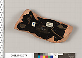 Terracotta fragment of a volute-krater (bowl for mixing wine and water), Terracotta, Greek, Attic